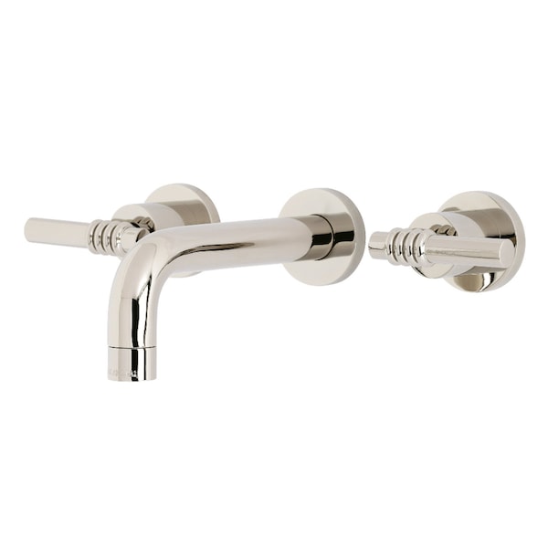 KS8126ML Milano 2-Handle 8" Wall Mount Bathroom Faucet, Polished Nickel